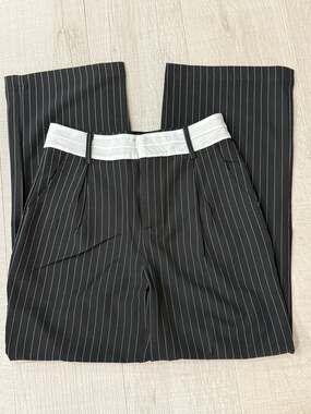 Brooklyn Karma Black Pinstripe Emerson Trousers SZ SM